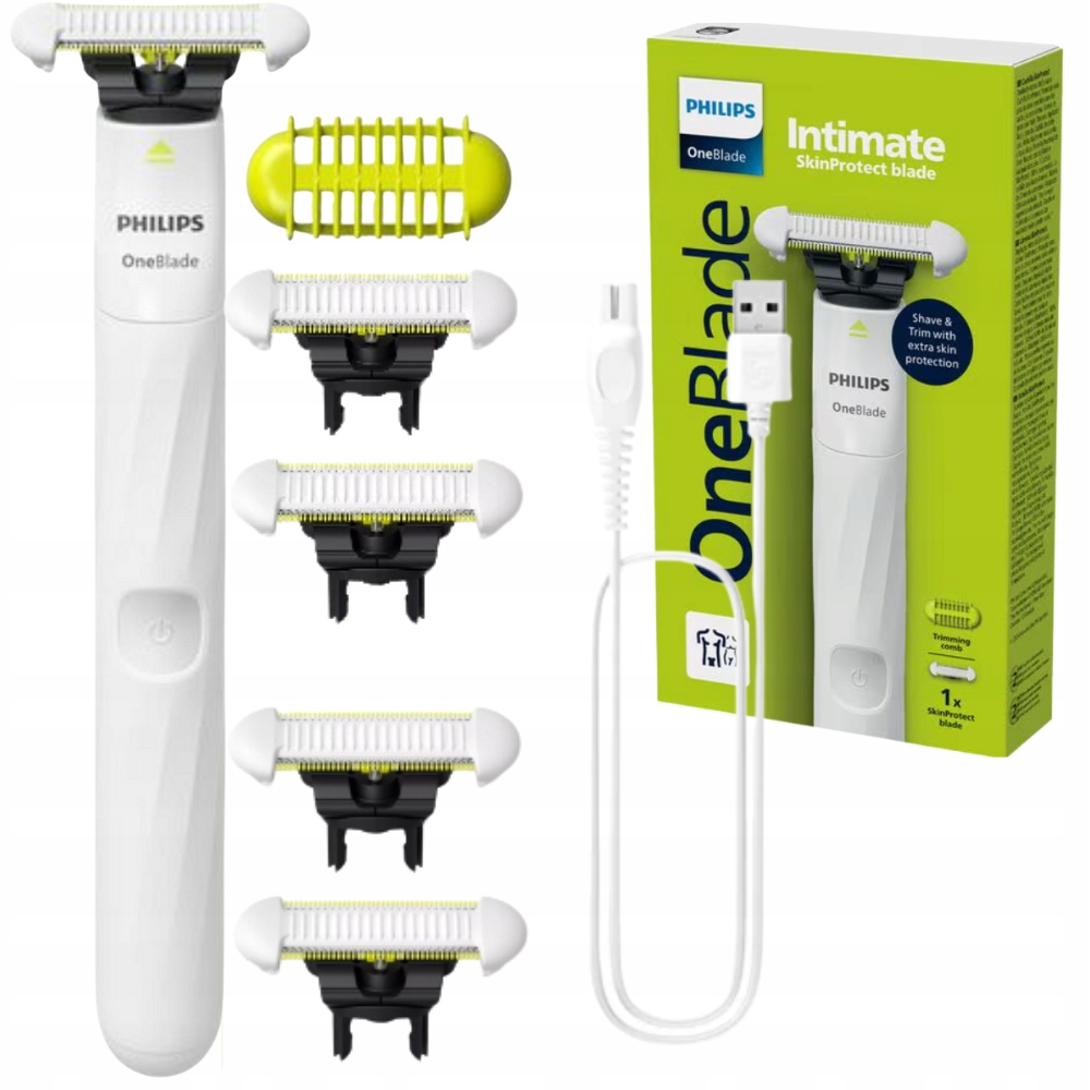 Holicí Strojek Philips OneBlade Intimate Elektrický holicí strojek pro ženy 4 břity