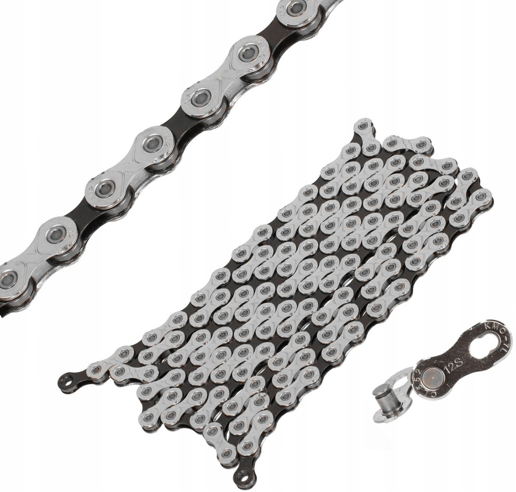 

Łańcuch Rowerowy Kmc X12 Silver/Black 12rz 126 +sp