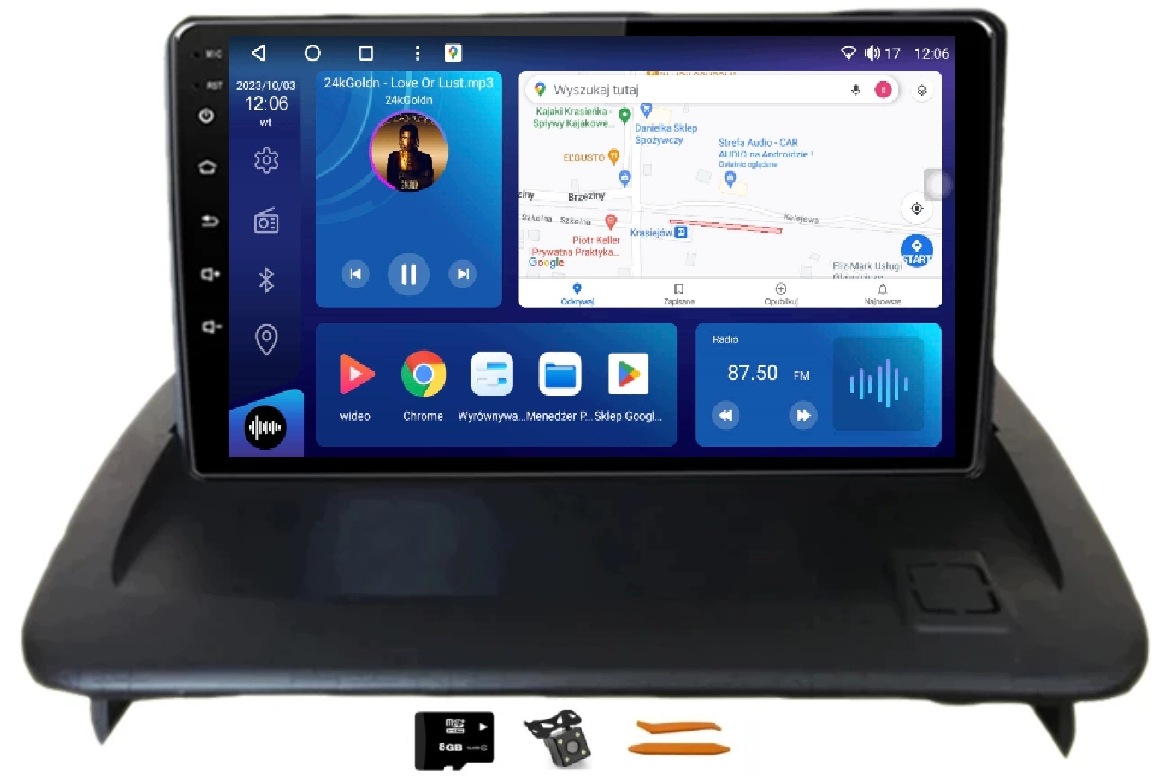 Radio Android Navigácia Volvo C30 C70 06-13 12/256GB 2K Lte 4G CarPlay Gps