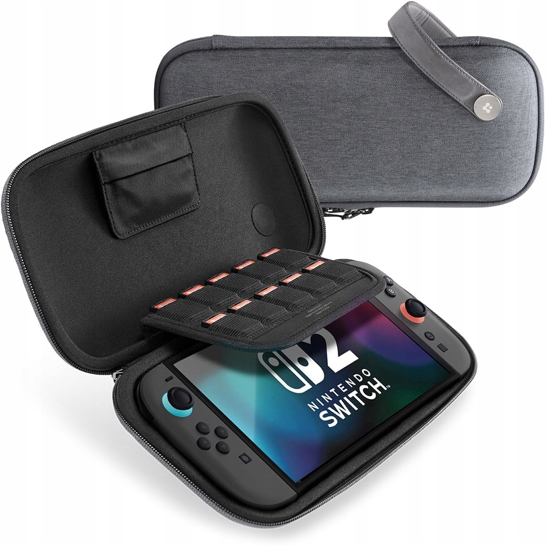Pouzdro Spigen pro Nintendo Switch 2, tvrdé pouzdro Eva s rukojetí, místo pro hry