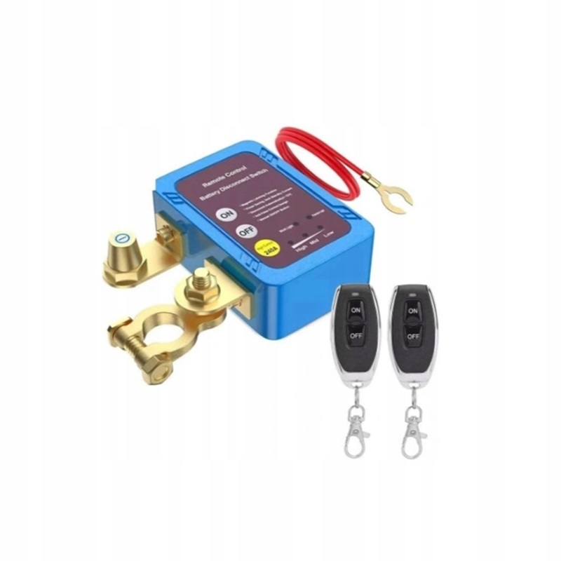Dálkový automatický vypínač odpojovač baterie 240A 12V dálkové ovládání x2