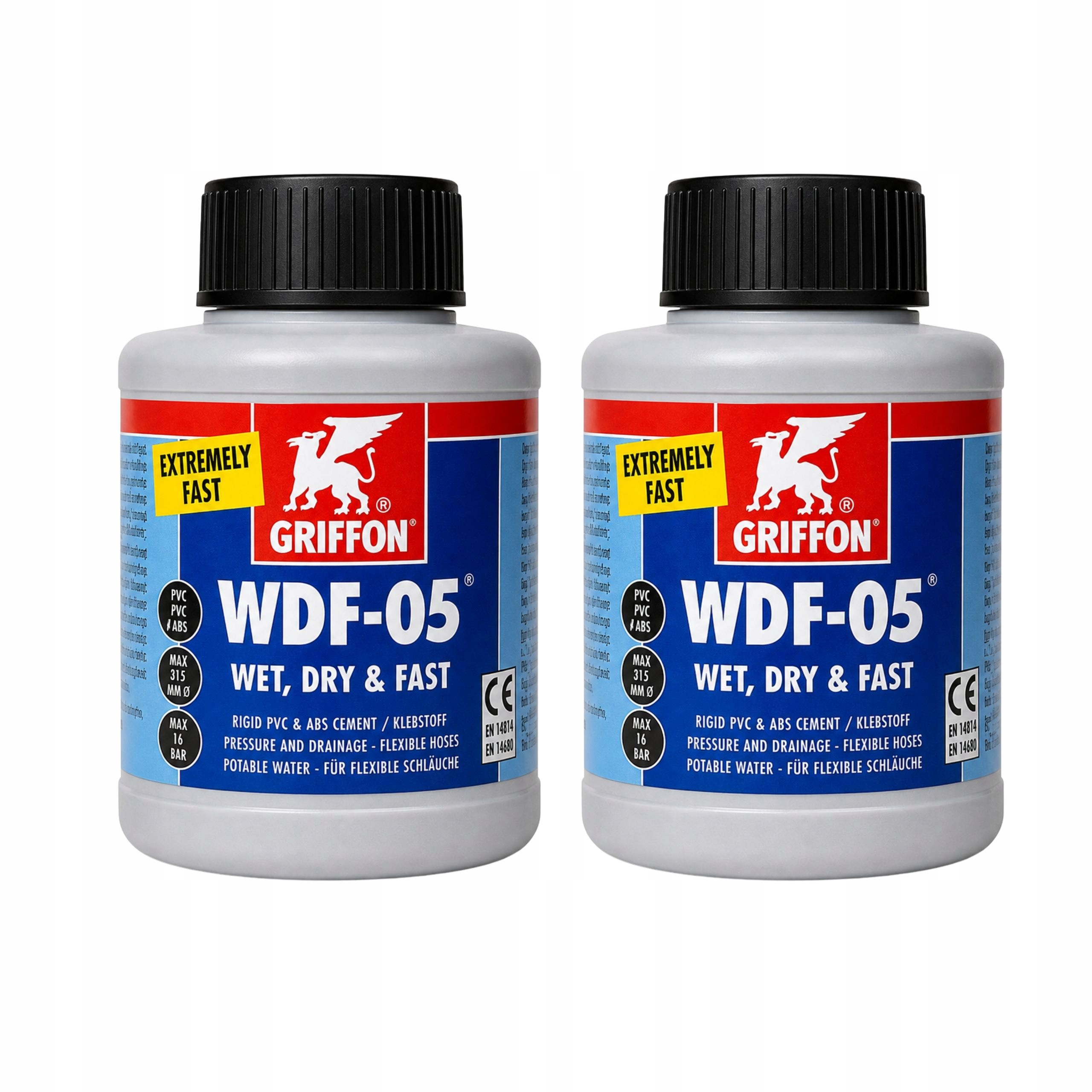 Lepidlo Griffon WDF-05 pro pružné spoje Pvc-u 250 ml s štětcem 2 kusy