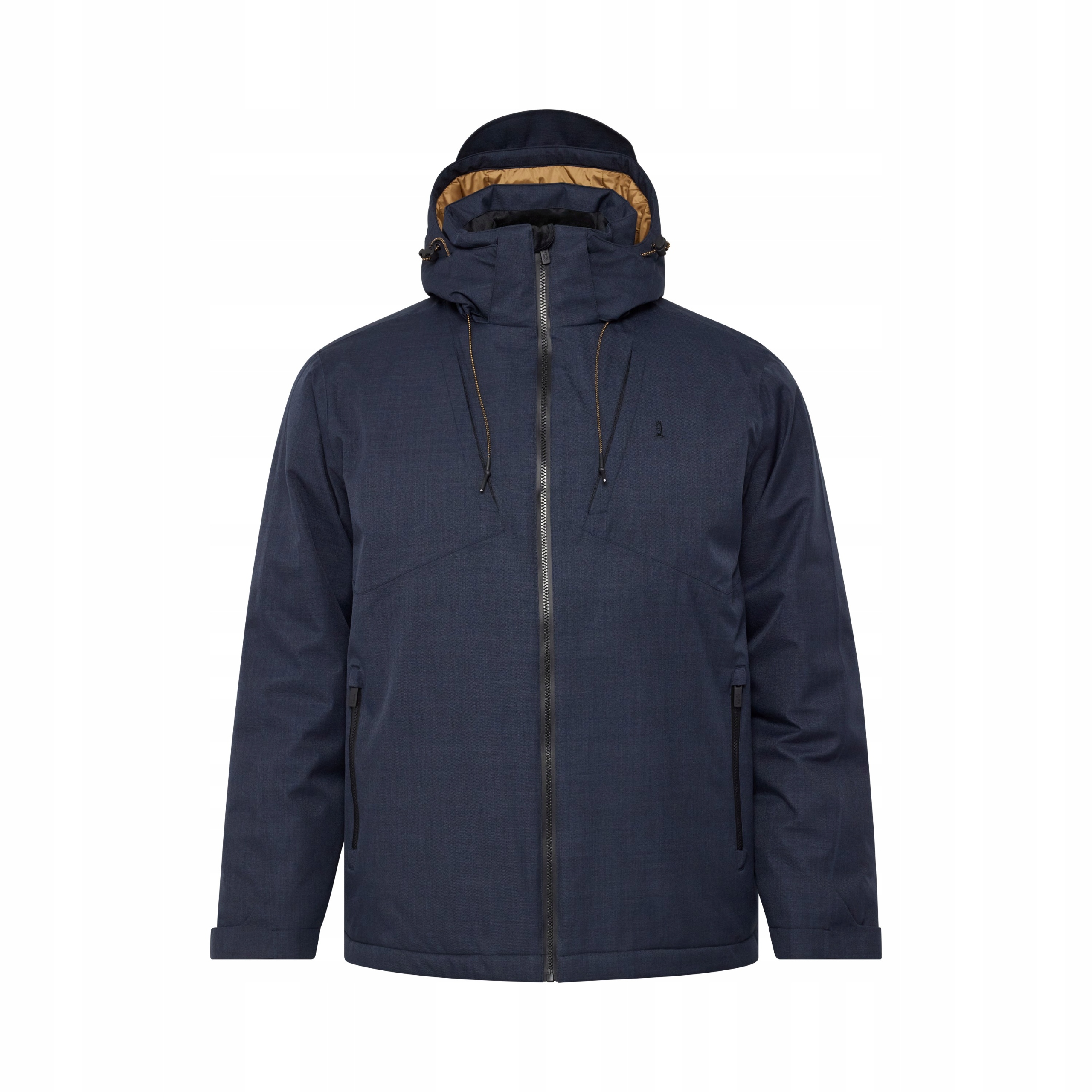 North Latitude Zimní Bunda S Kapucí Velké Velikosti, Modrá, 4XL