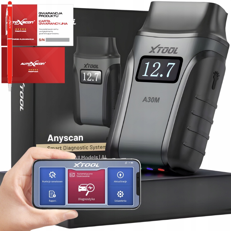 Diagnostické Rozhraní Xtool A30M Full Bluetooth chytrý telefon iOS Android Pl
