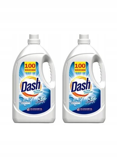 Levně 2x Tekutý prací prostředek Dash Alpen Frische 100 praní 5 l