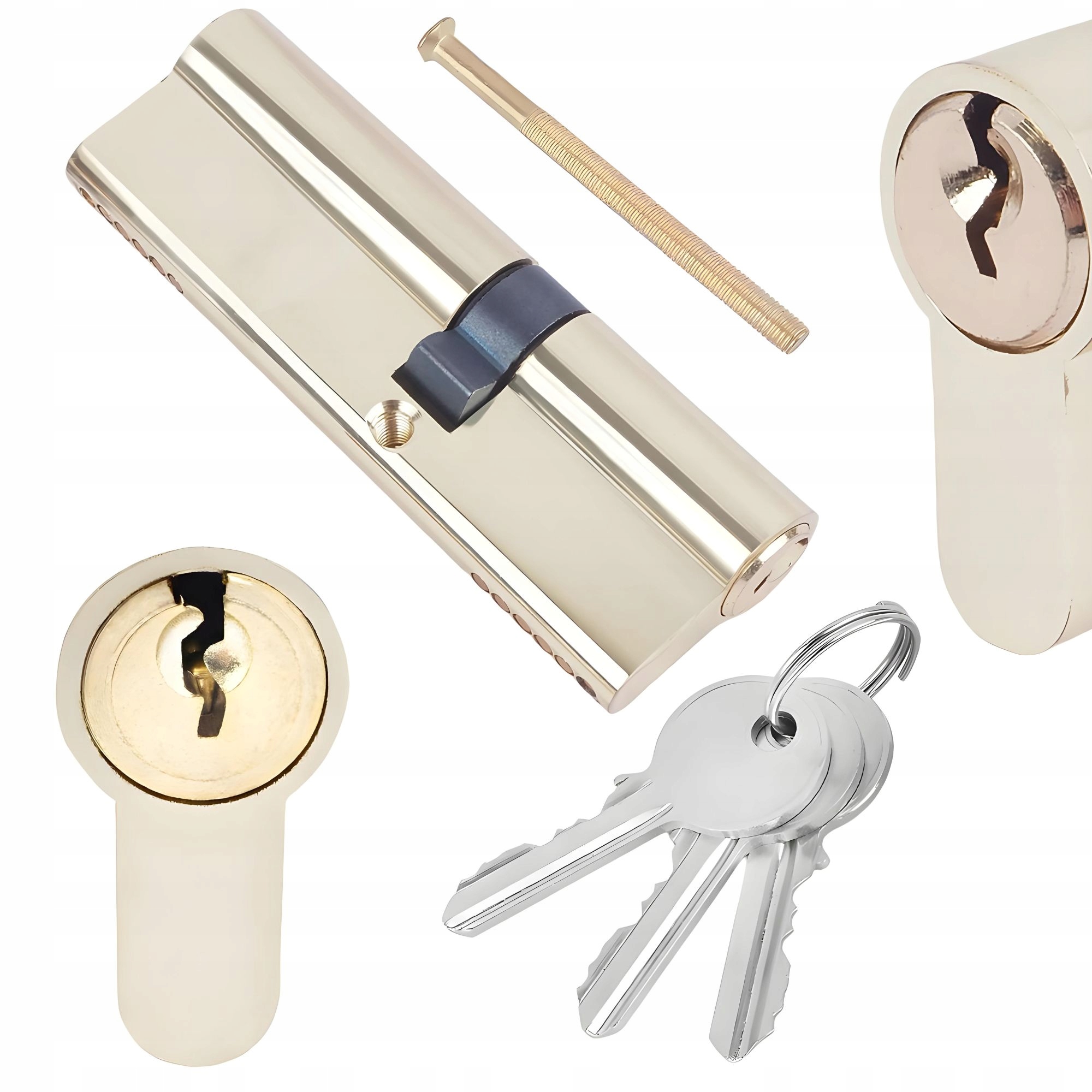 WKŁADKA DRZWIOWA MOSIĄDZ A&B 40/55 BĘBENKOWA 3KLUCZE