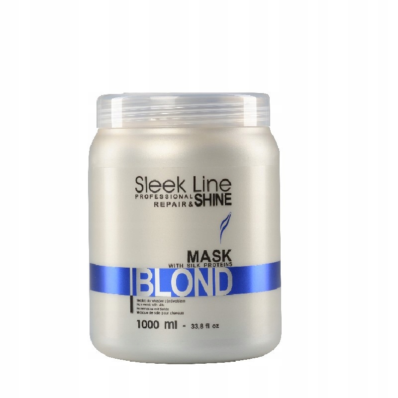 STAPIZ SLEEK LINE BLOND MASKA Z JEDWABIEM DO WŁOSÓW BLOND 1000 ML