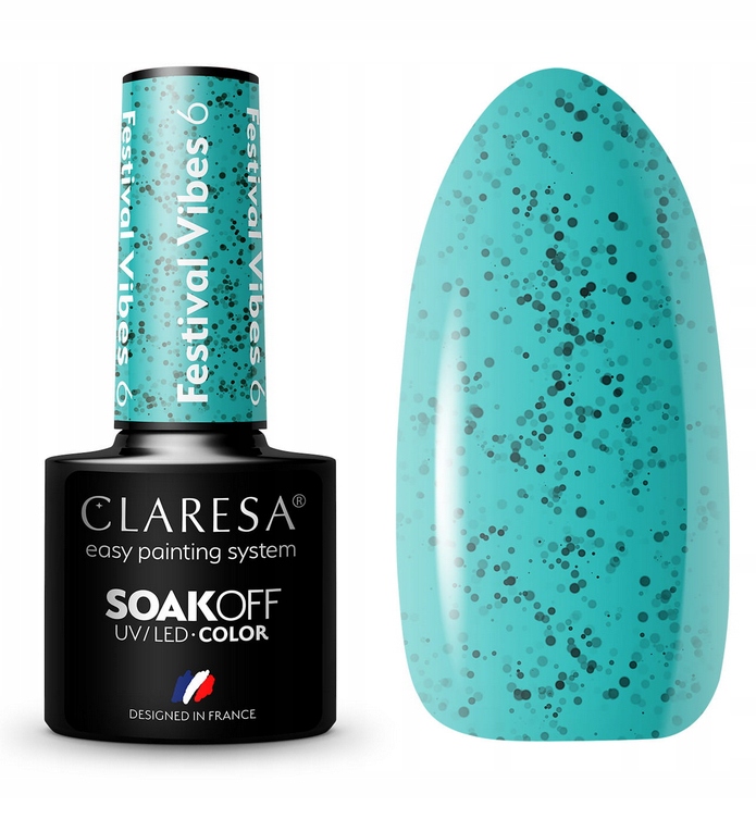 

Claresa Festival Vibes 6 Lakier Hybrydowy Zielony