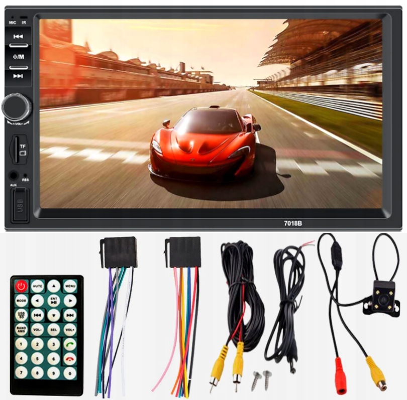 Autorádio Android Gps Bluetooth Usb 2DIN LCD 7" Couvací Kamera Hd