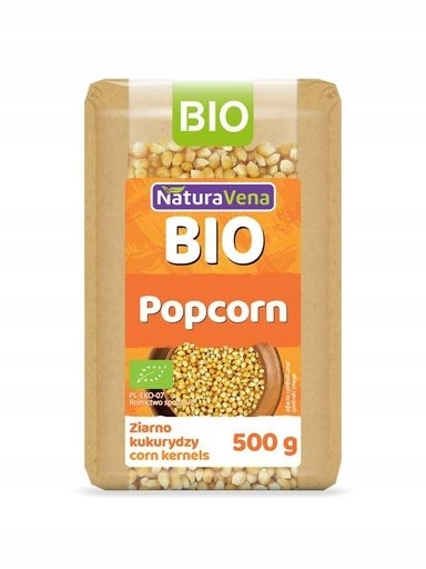 5 x Popcorn (kukuřičné Zrno) Bio 500 g Naturavena