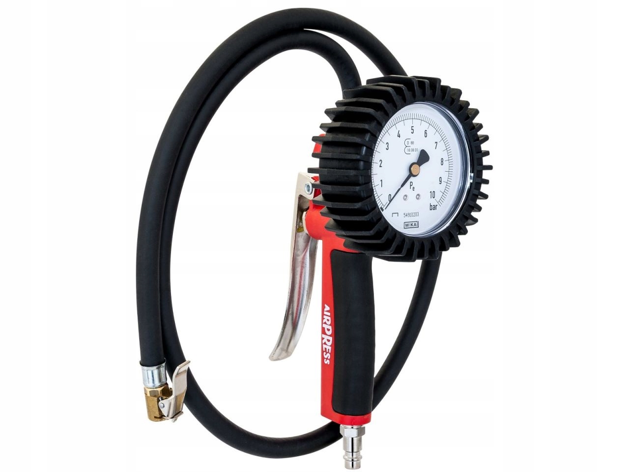 Pistolet do pompowania skalibrowany z manometrem