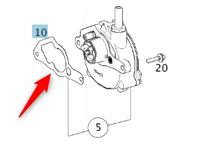 A2712380380 - Уплотнительная прокладка вакуумного насоса MERCEDES M271