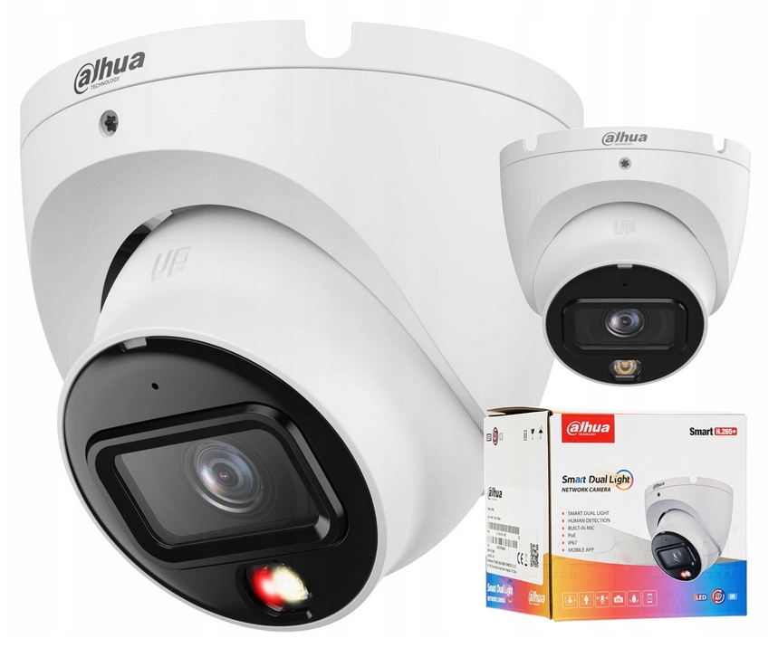 Kamera Ip 8Mpx 4K Dahua IPC-HDW1839T-A-IL-0280B-S6 UltraHD Mikrofon