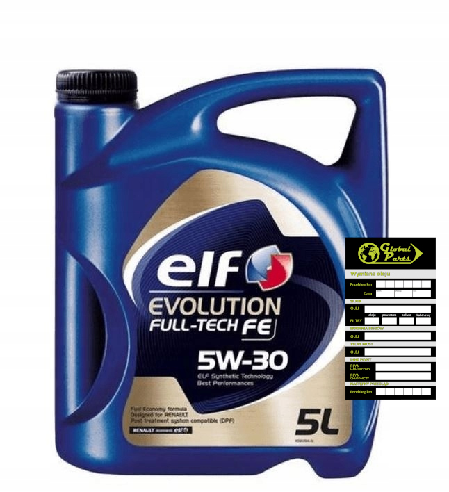 

Olej Silnikowy Elf Evolution Full-Tech Fe 5L 5W-30