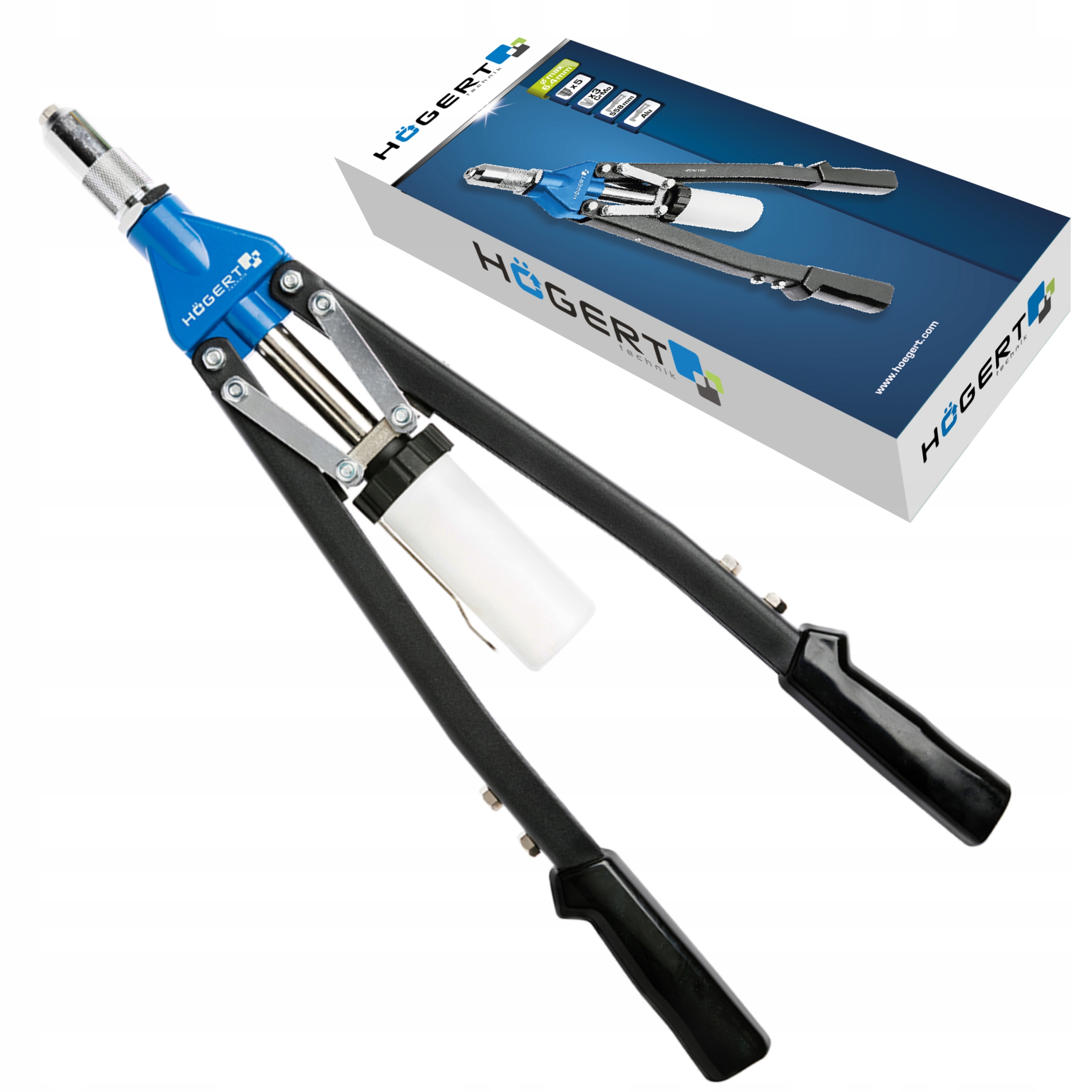 NITOWNICA DWURĘCZNA DŁUGA 3.2-6.4MM HOGERT