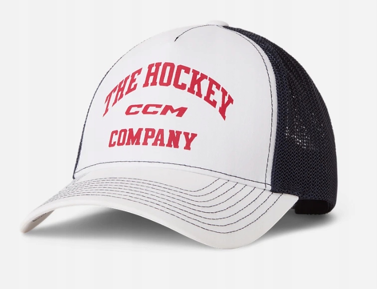 Pánská kšiltovka CCM Athleisure Trucker Cap Blanc De Blanc