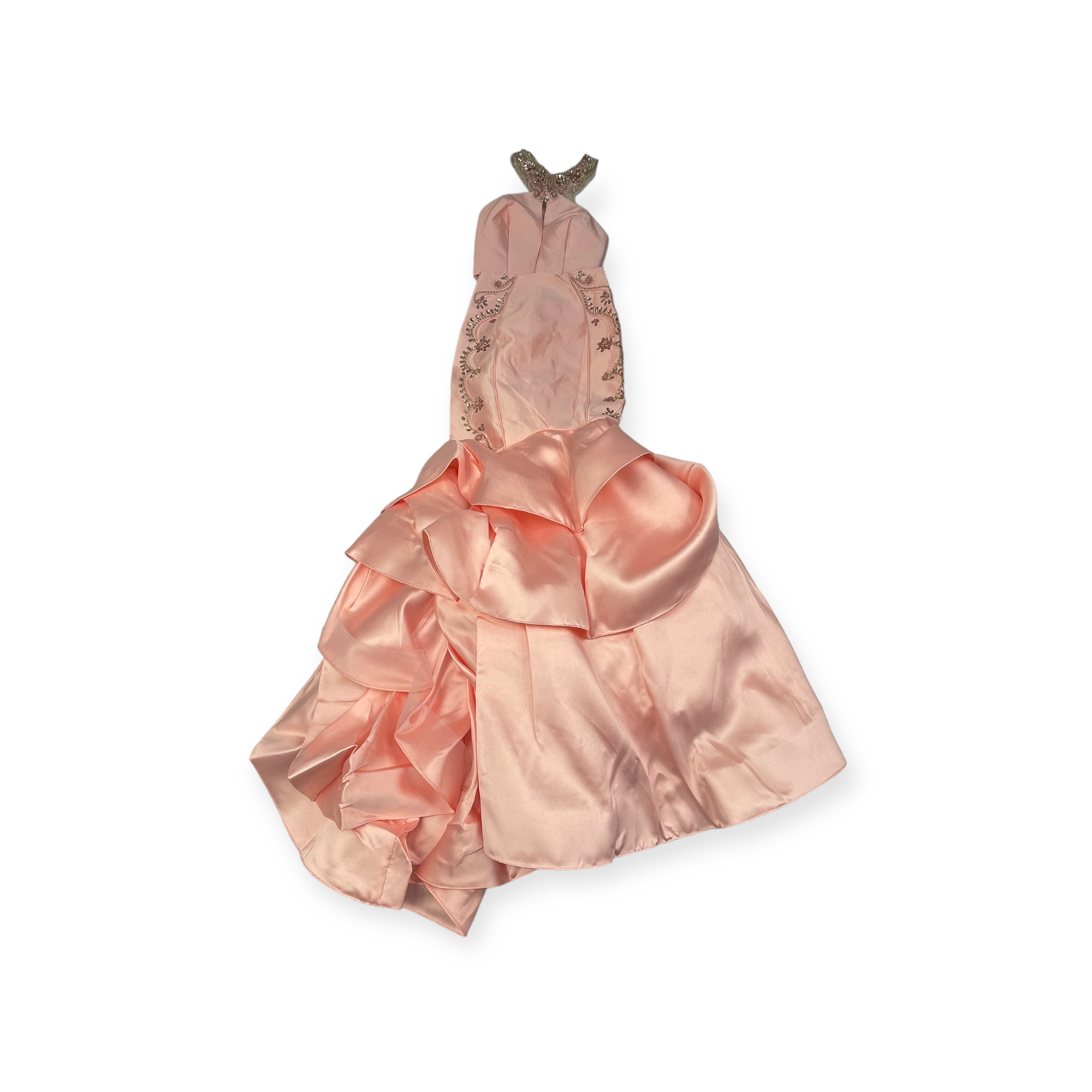 Dlouhá dámská sukně s ramínky a volánky Jaay Couture 4