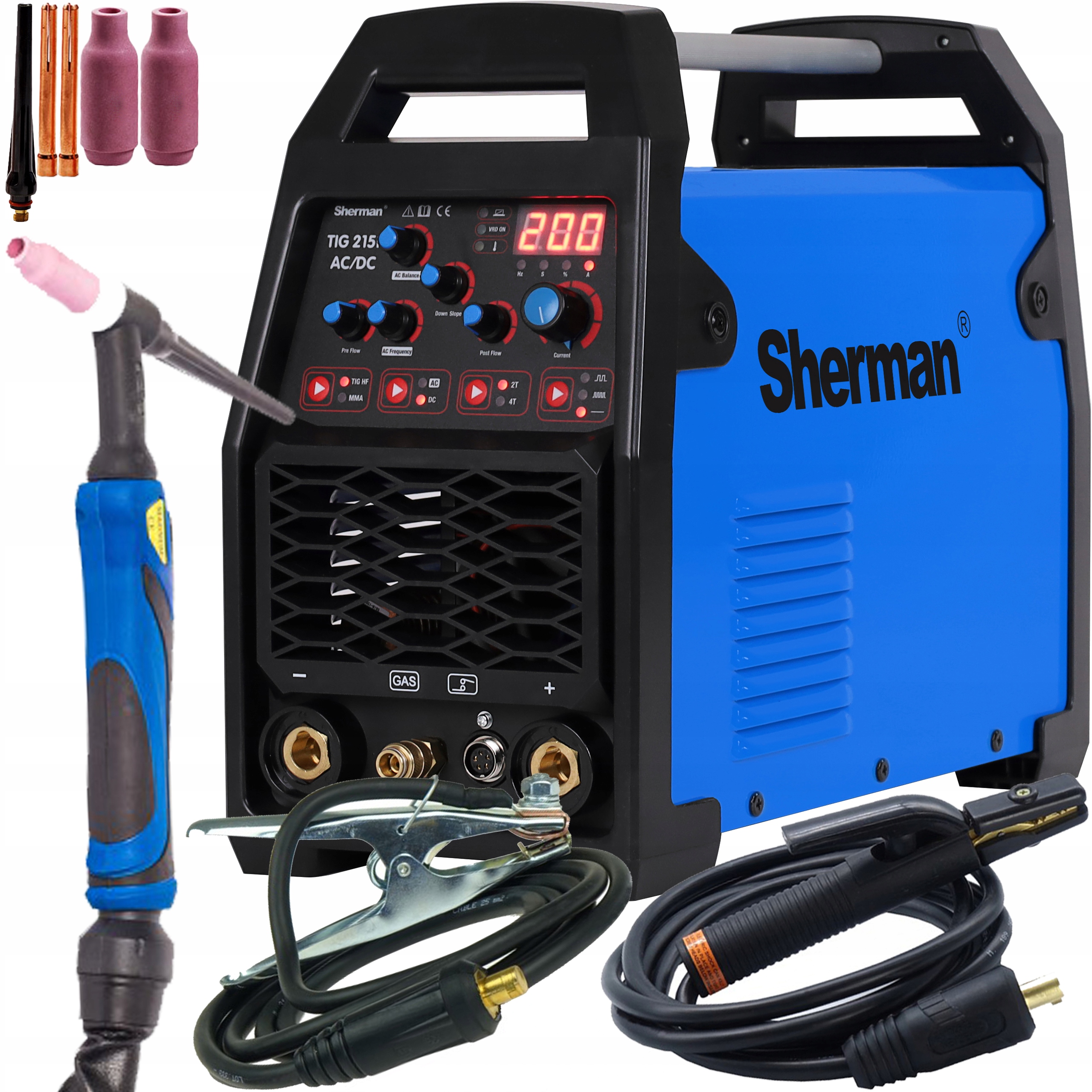 Spawarka inwertorowa sherman Tig 215P Ac/dc