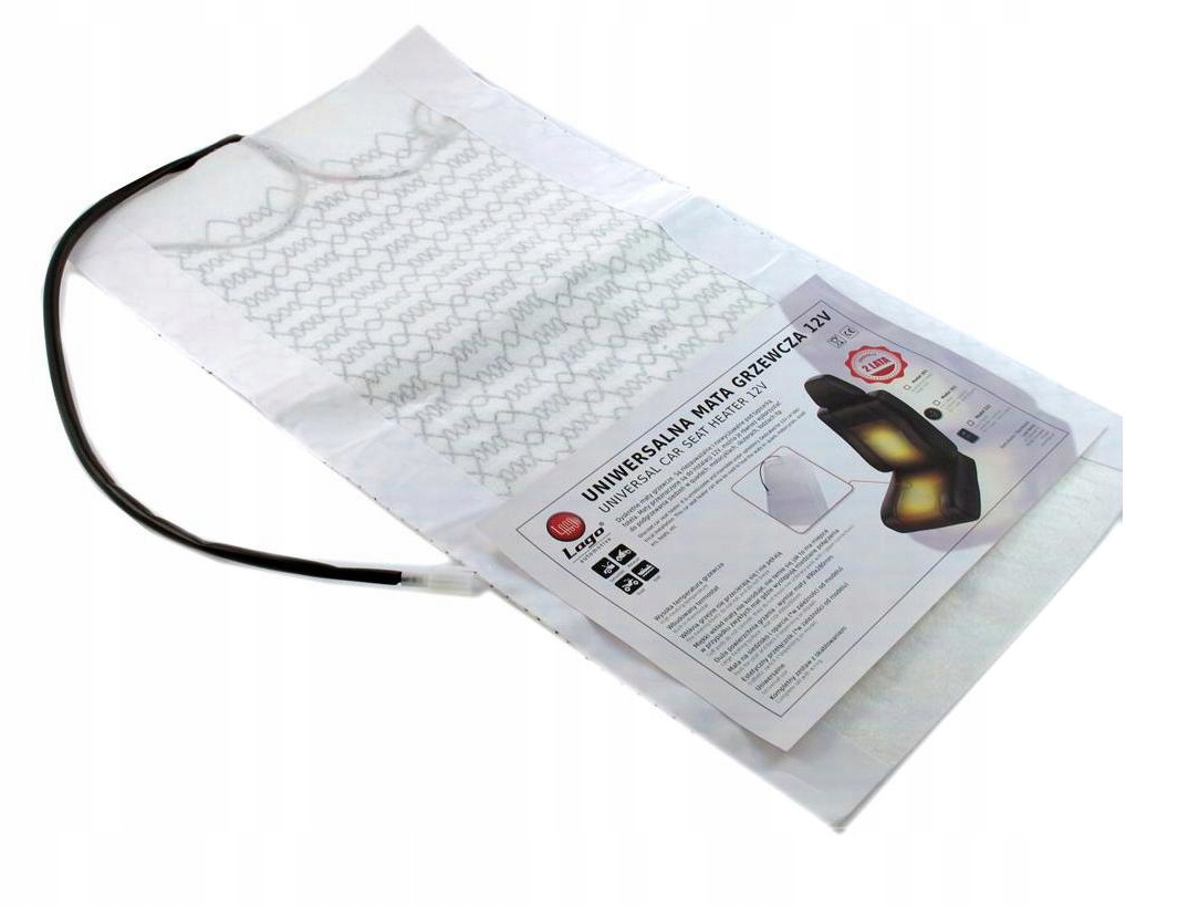 Mata grzejna Pod Tapicerkę grzewcza 12V 25W 525x280mm Duża Lago podgrzewany