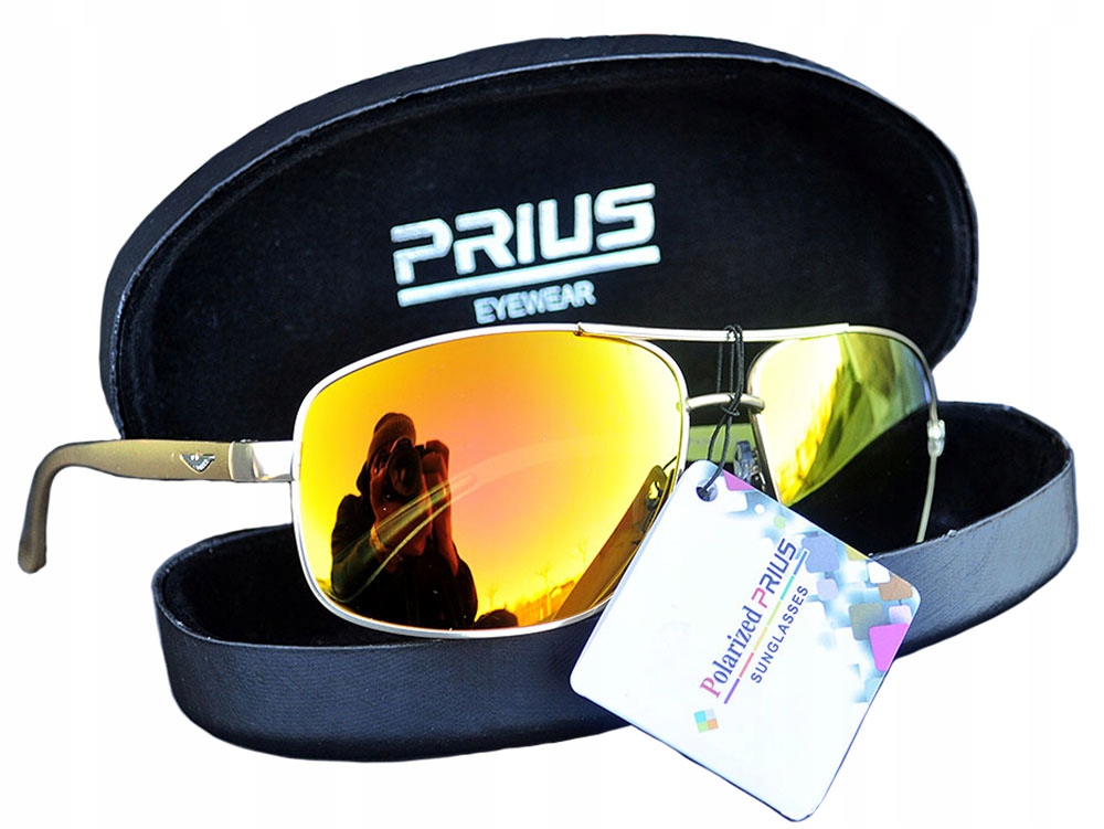 

Okulary Męskie Polaryzacyjne Aviator Fleks Etui
