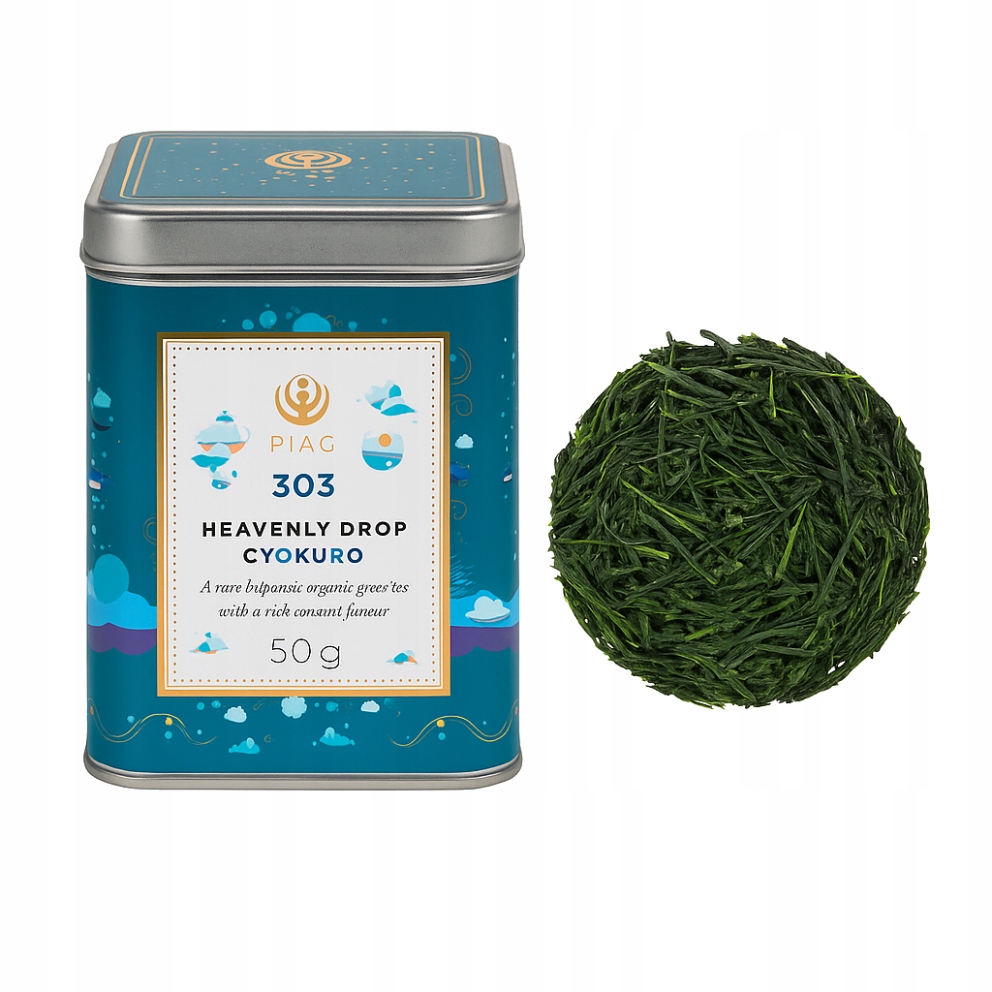 Piag Tea Heavenly Drop Gyokuro N°303 japońska herbata zielona 50 g puszka