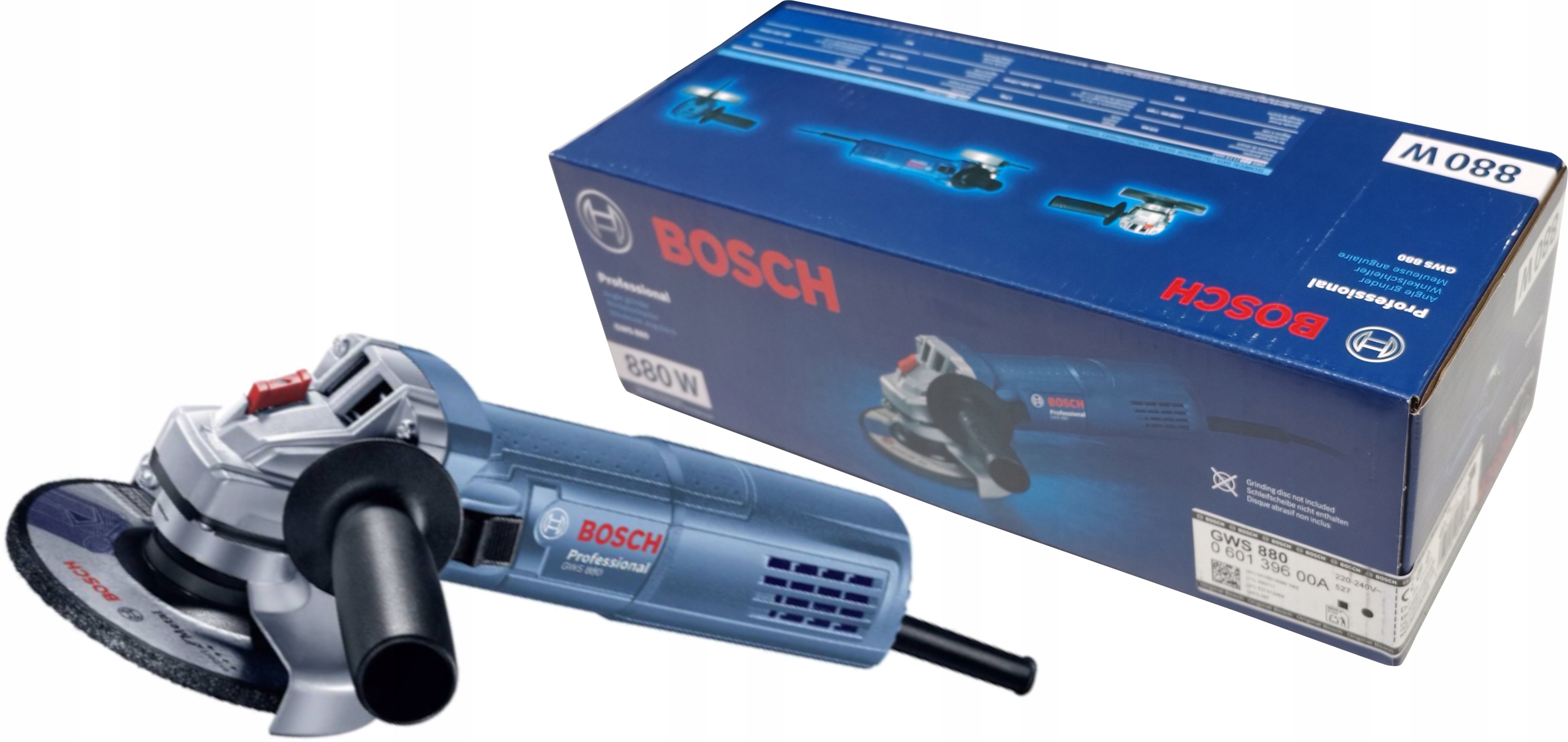 SZLIFIERKA KĄTOWA BOSCH GWS 880 880W 125MM M14 060139600A