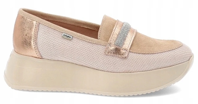 Callaghan kožené dámské mokasíny na sportovní platformě 40