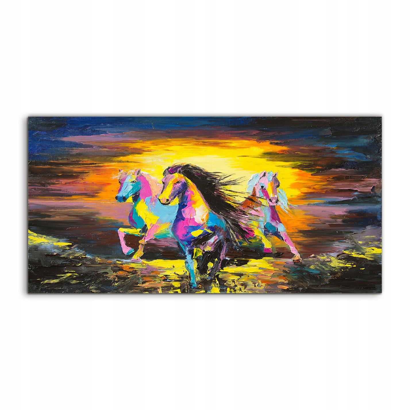 Akrylový obraz 140x70 na stenu Kone Galop Zvieratá