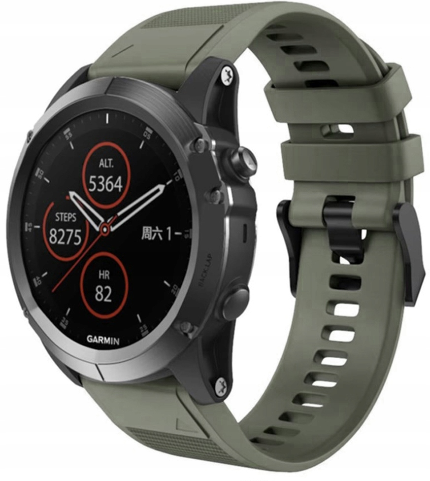 Khaki Pasek Garmin Epix 2 Pro 51mm, szerokość 26mm (Tech-Band)