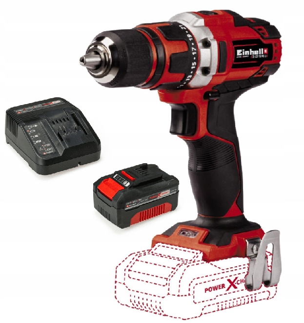 Einhell Wiertarko-wkrętarka Te-cd 18/40 Li Zestaw Akumulator 4,0 Ah Pxc 18V