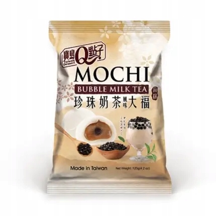 

Ciastka mochi o smaku bubble tea 120g Tajwan
