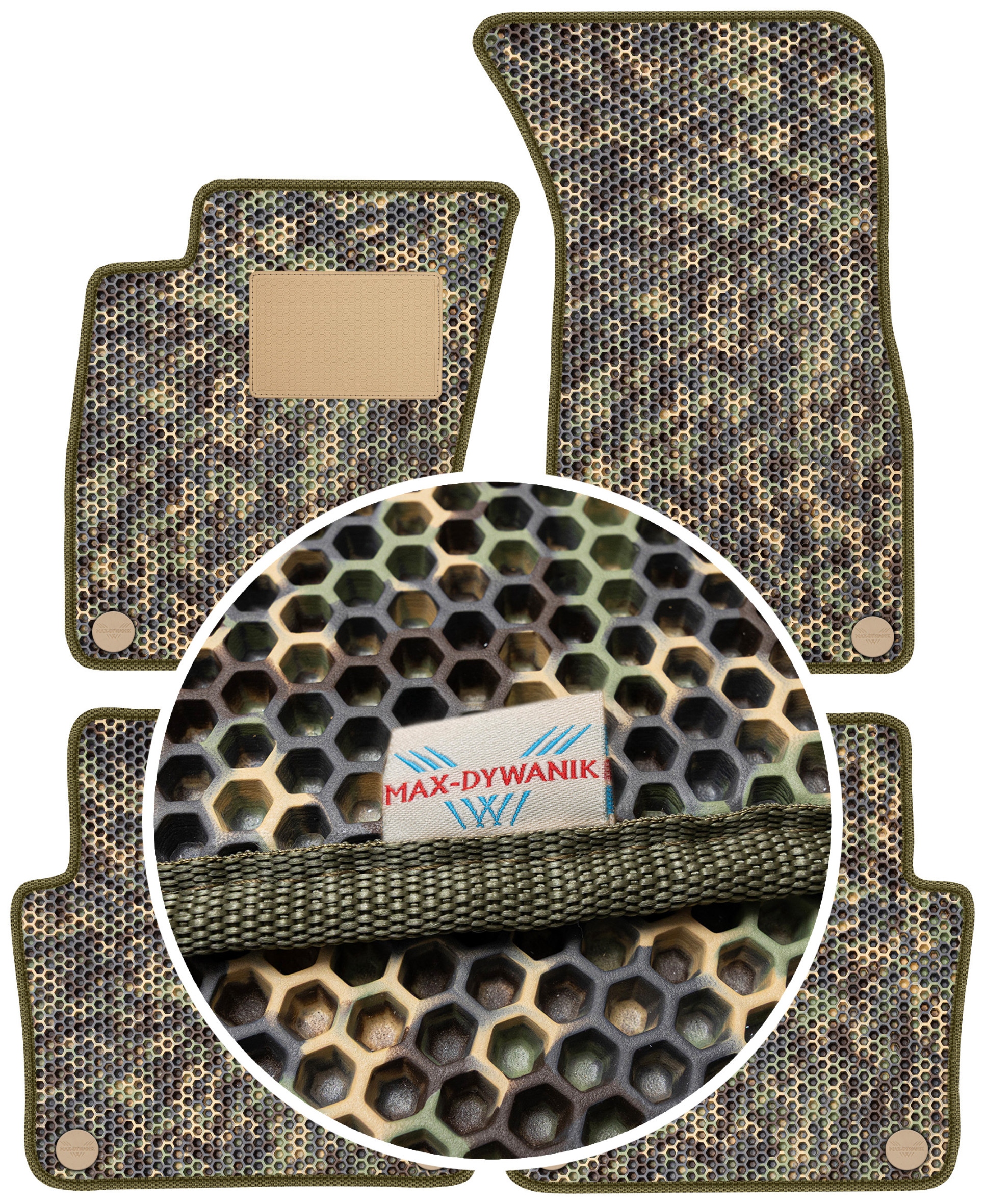 Audi A8 D3 Short 2002-2010 Gumové rohože do auta Eva Moro