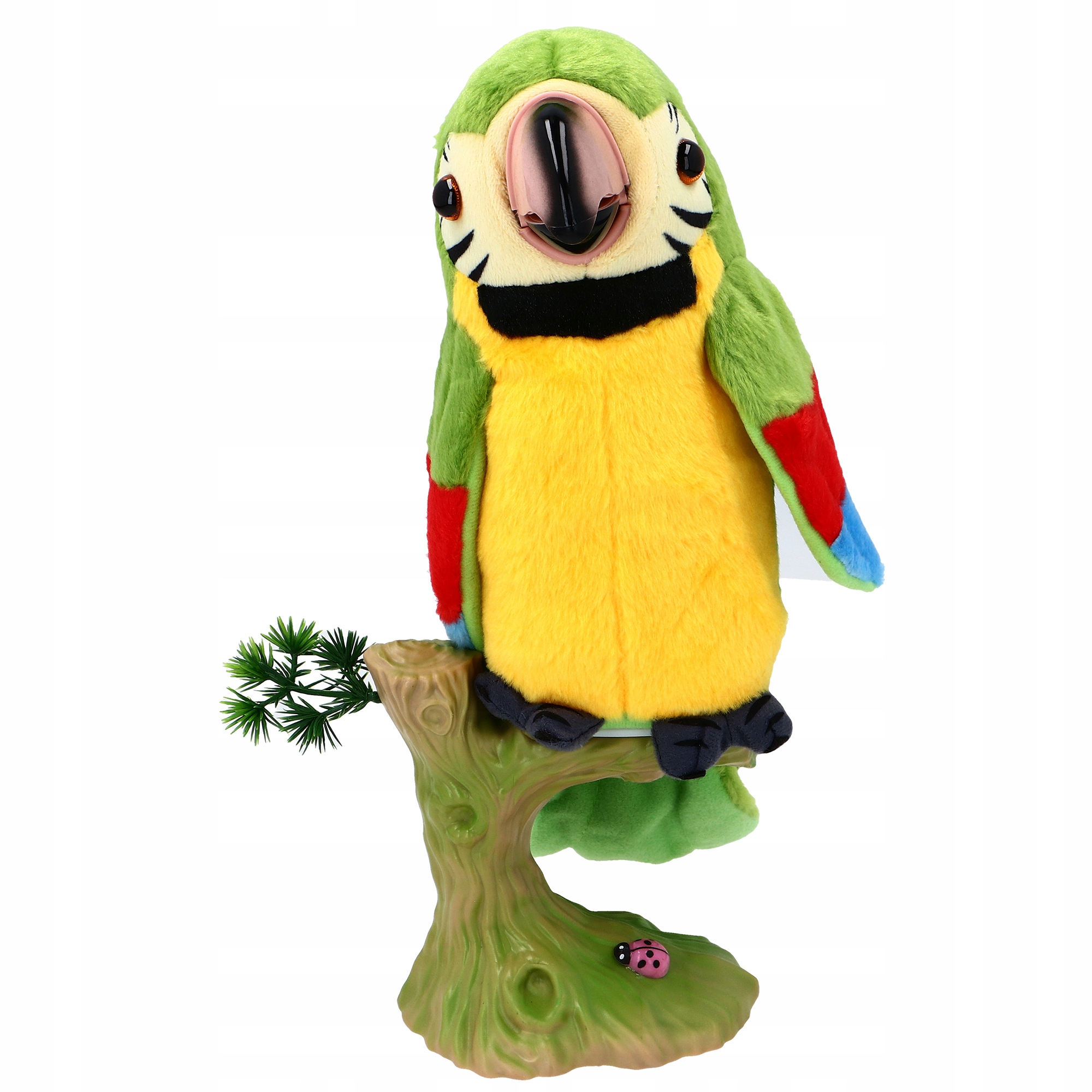 INTERAKTYWNA GADAJĄCA PAPUGA TAŃCZY POWTARZA Efekty dźwiękowe ruchowe