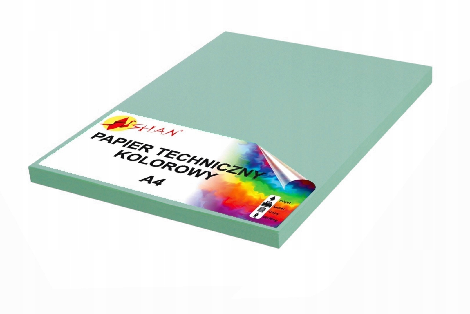 

Papier techniczny A4 280g zielony patynowy 50 ark