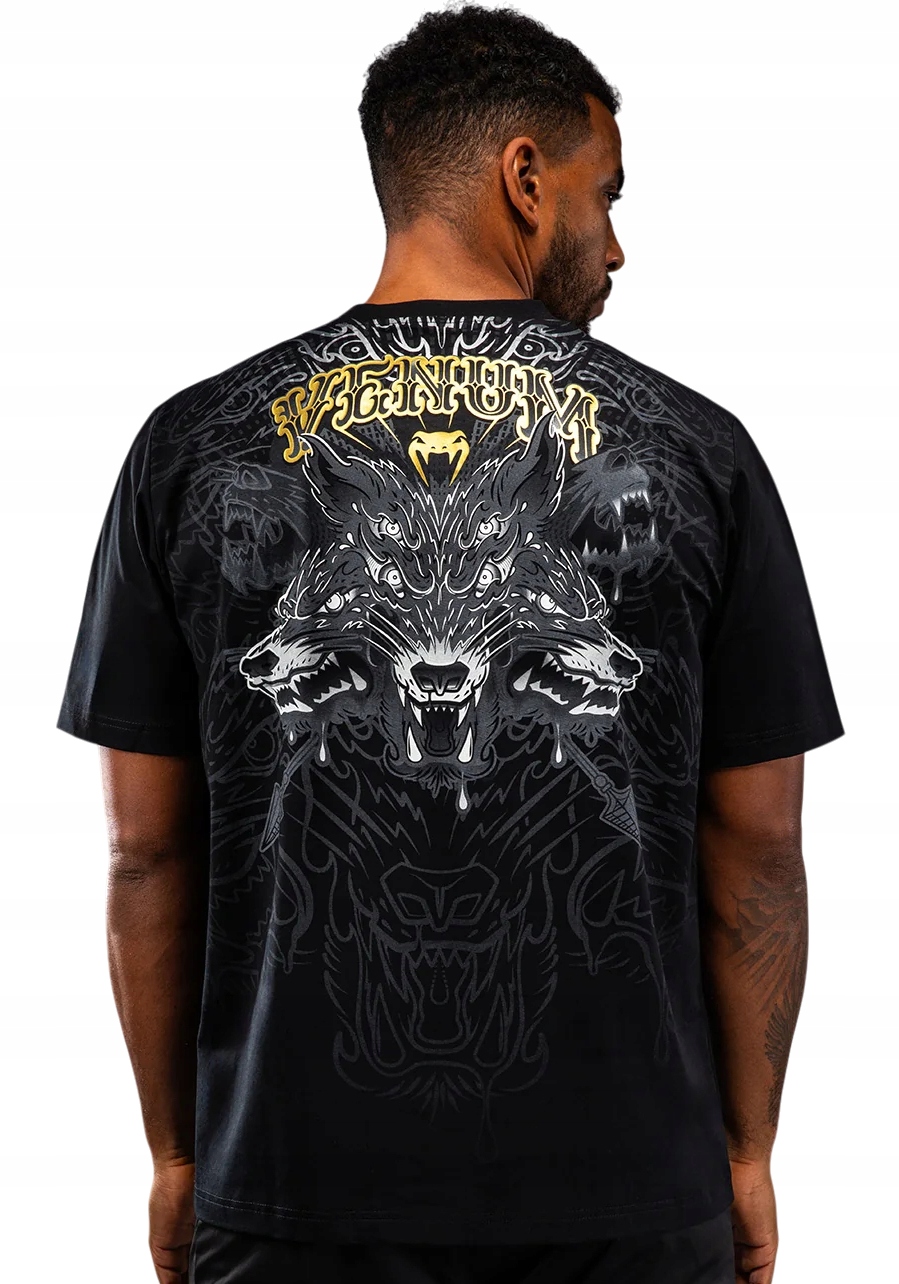 Venum tričko Tričko Wolf Atak Black/Grey S