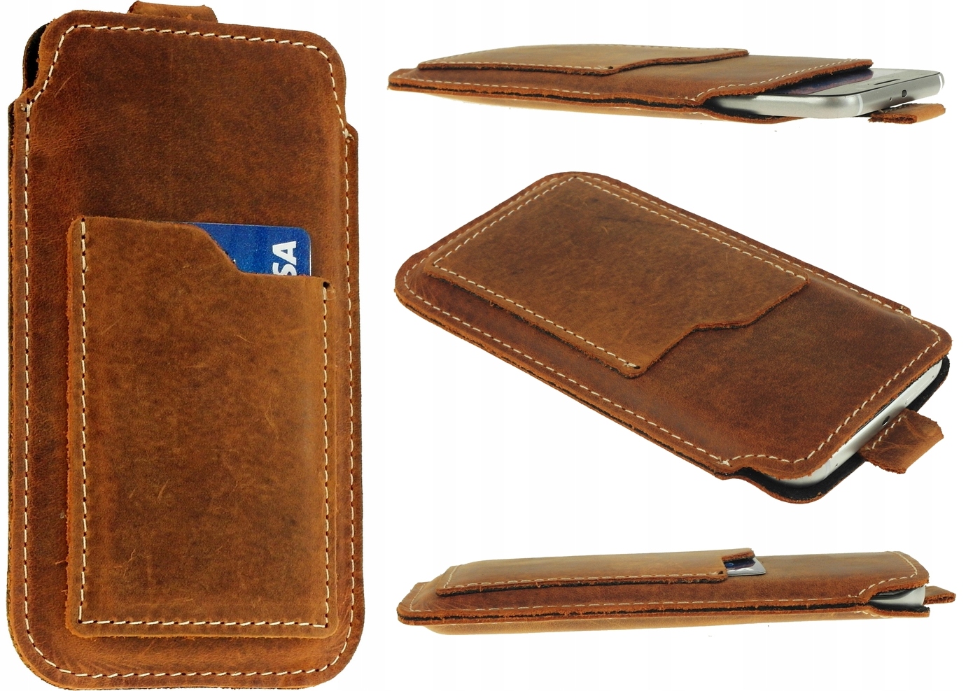 

Slim Tx Skórzane Etui Bcr Do Iphone Xs