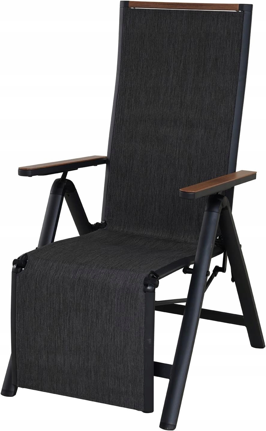 Grand Patio Ležadlo záhradné hliníkové 6 pozícií čierne