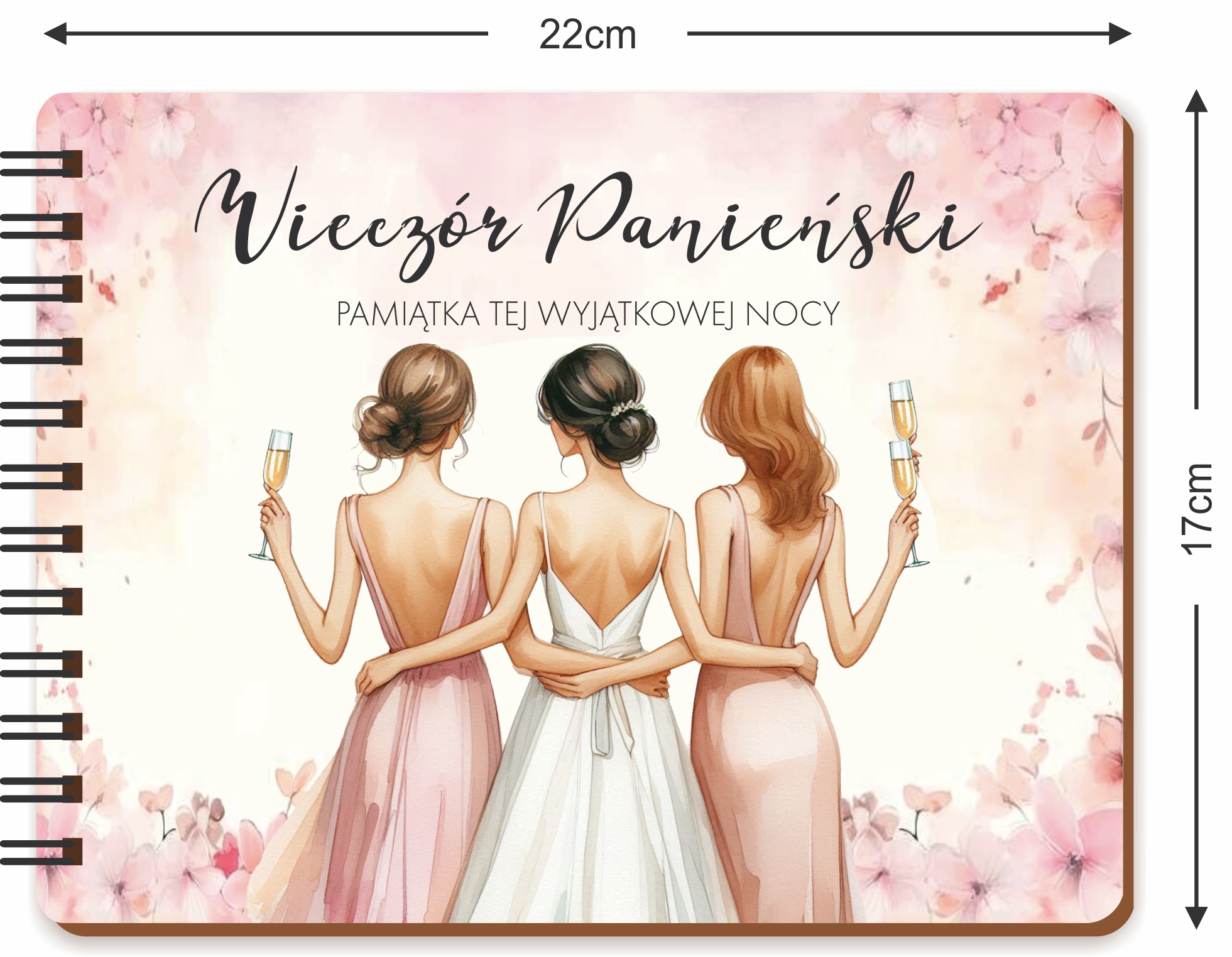 Drewniany album na zdjęcia z wieczoru panieńskiego prezent na panieński