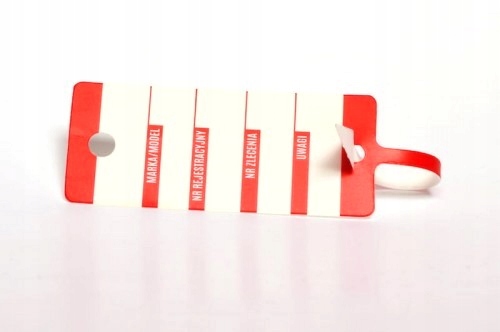 

Zawieszki serwisowe do kluczyków Czerwone 100szt