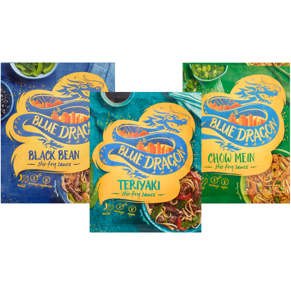 

Blue Dragon Sos black bean teriyaki chow mein 360g