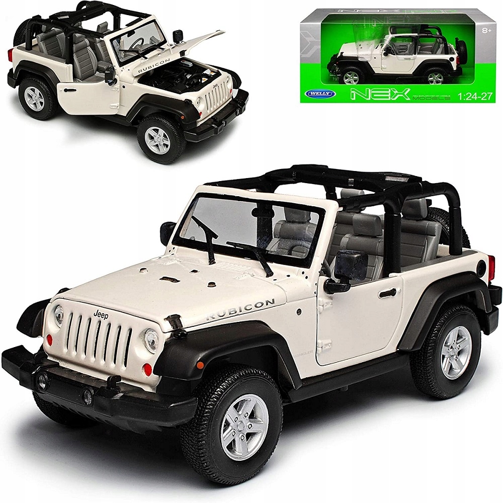 1:24 Kovový Model Welly Jeep Wrangler Rubicon