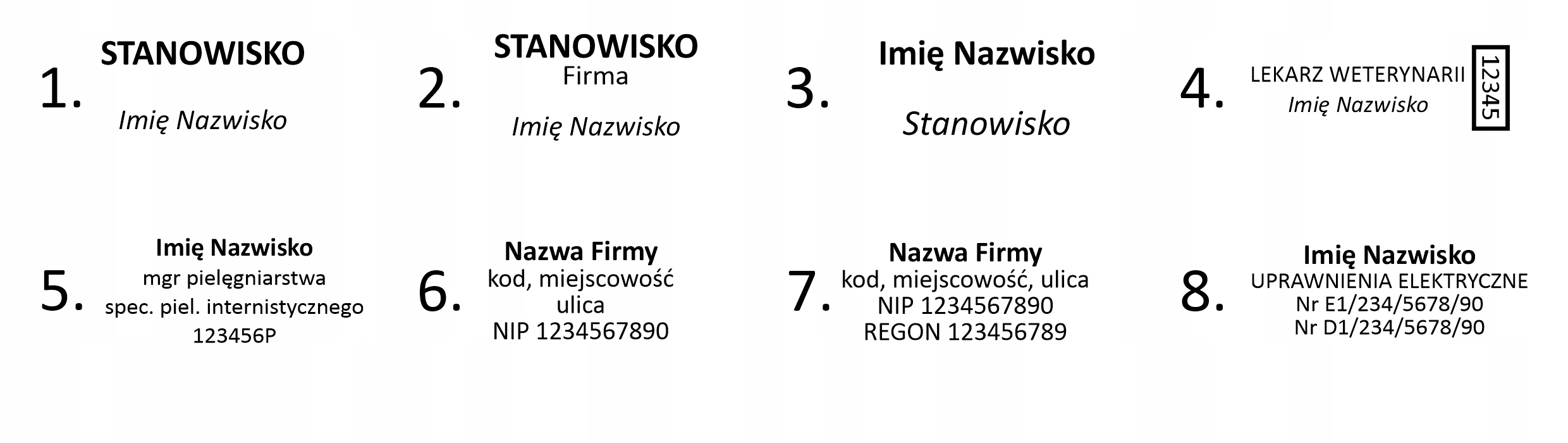Wagraf B2s do 4 wersów PIECZĄTKA LEKARSKA IMIENNA BIUROWA FIRMOWA - kolory Rodzaj Automatyczna (samotuszująca)