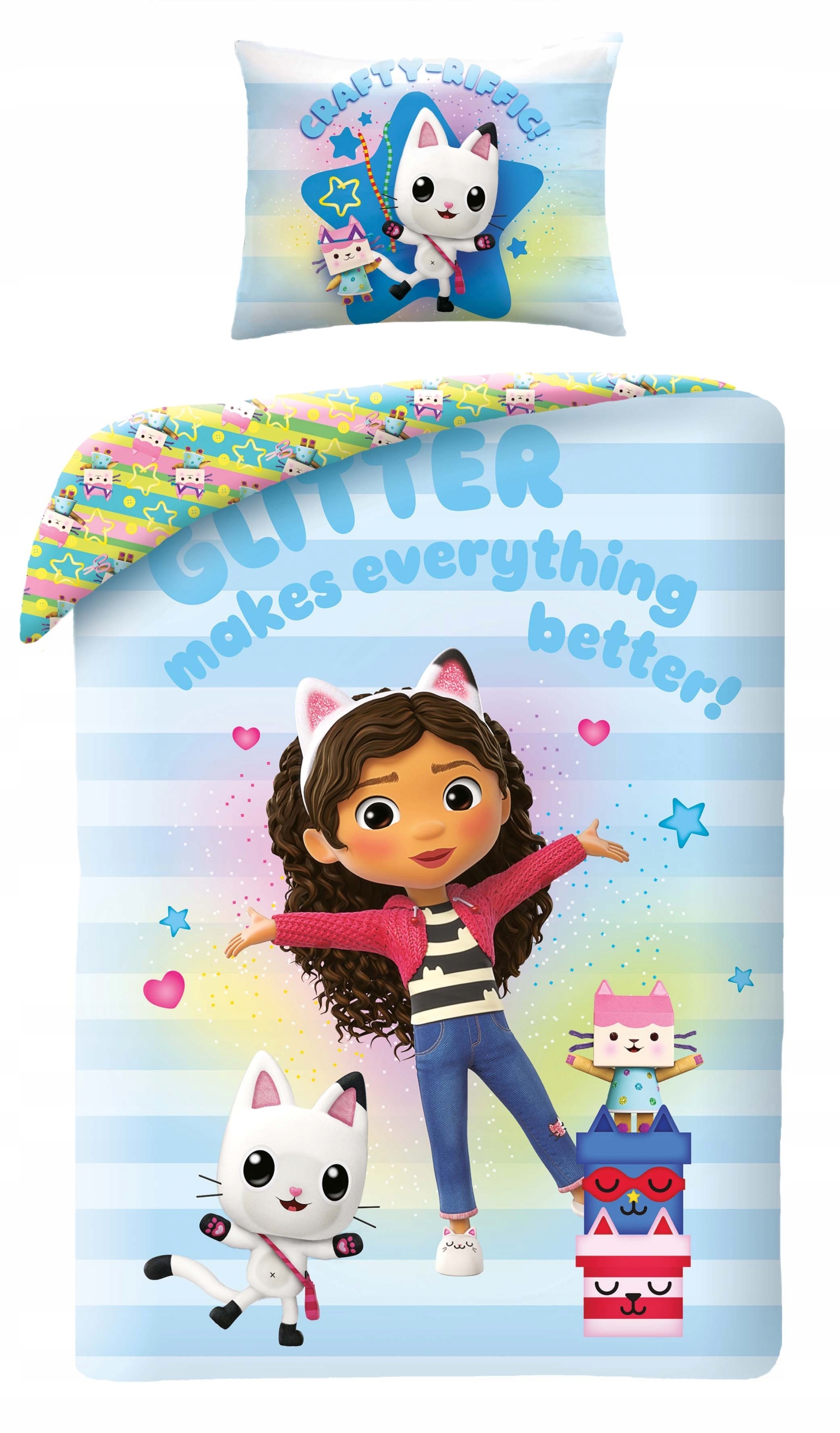 

Pościel Bawełniana 140 X 200 CM Koci Domek Gabi