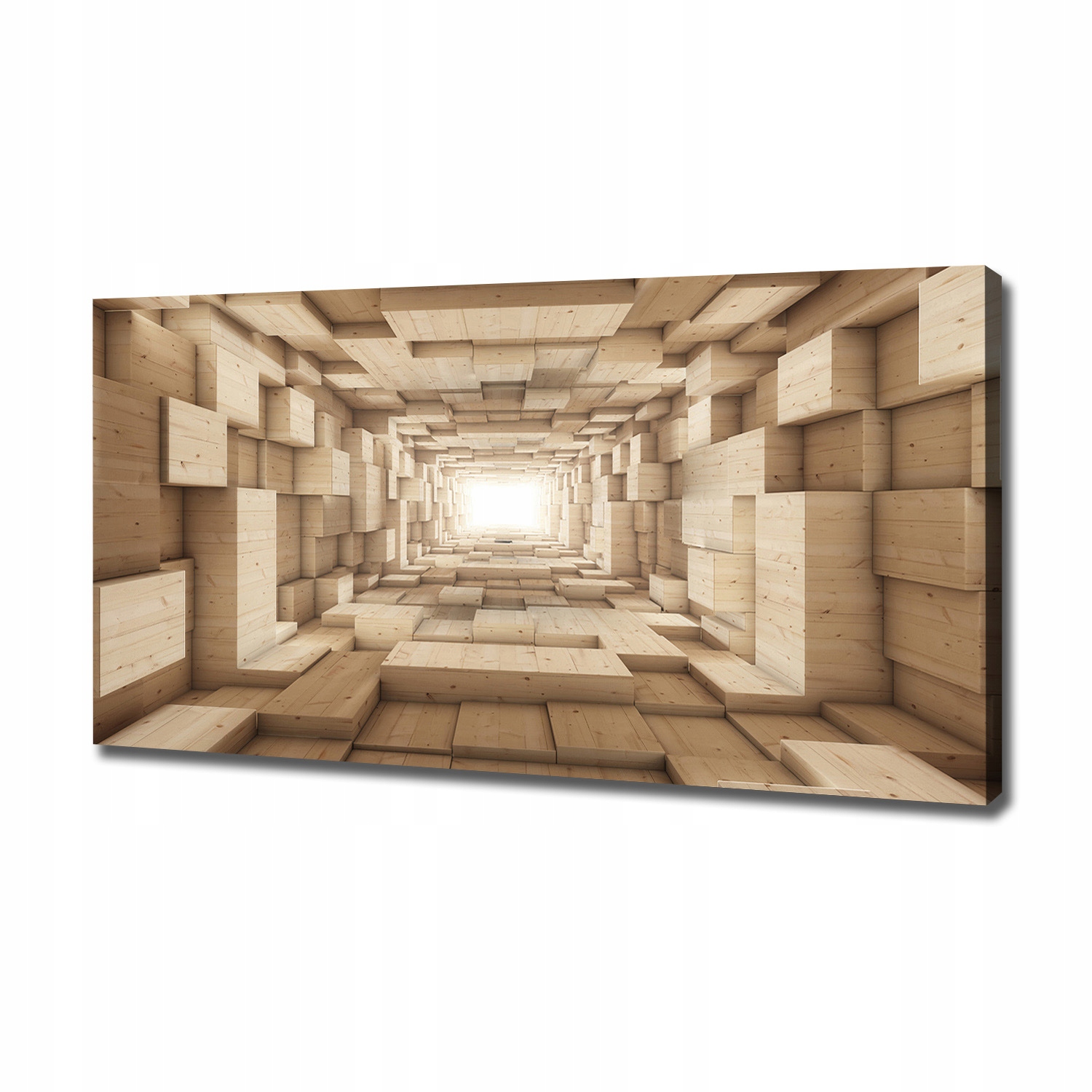 

Foto obraz na płótnie Drewniany tunel 120x60 cm