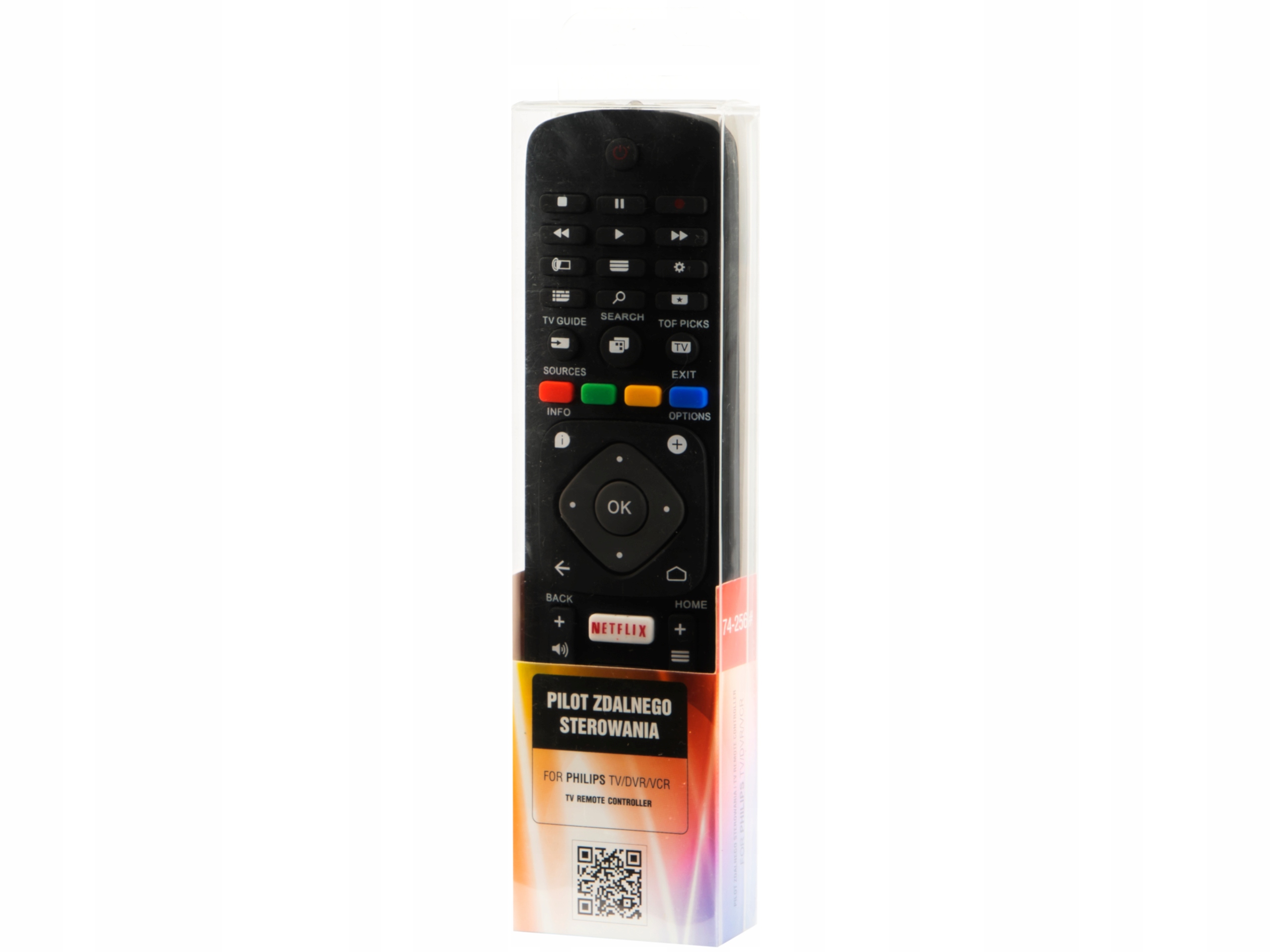 UNIWERSALNY PILOT DO TELEWIZORA PHILIPS SMART NETLIX TV Model HOF16H303GPD24