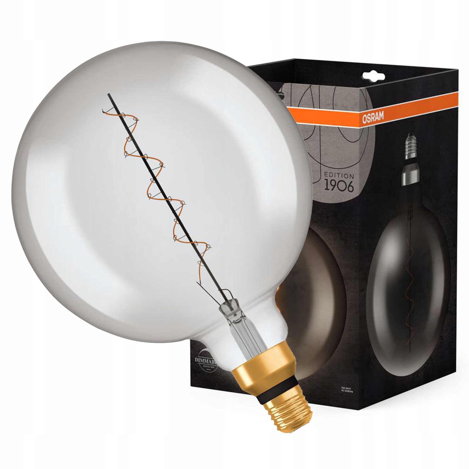 Led žárovka G200 E27 4.8W 16W 150lm 1800K Filament Vintage 1906 Osram