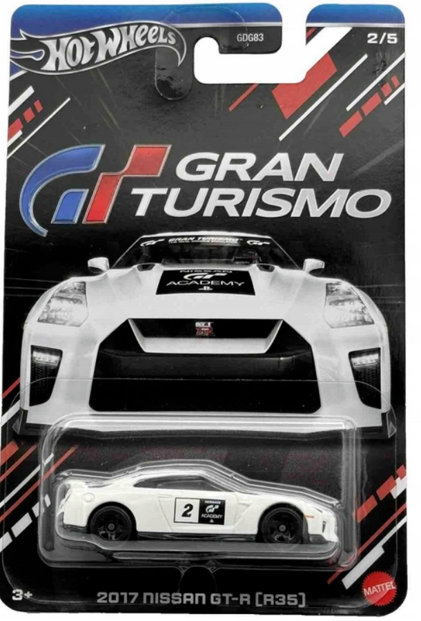Model samochodu 2017 Nissan GT-R (R35) GRAN TURISMO Hot Wheels 1:64
