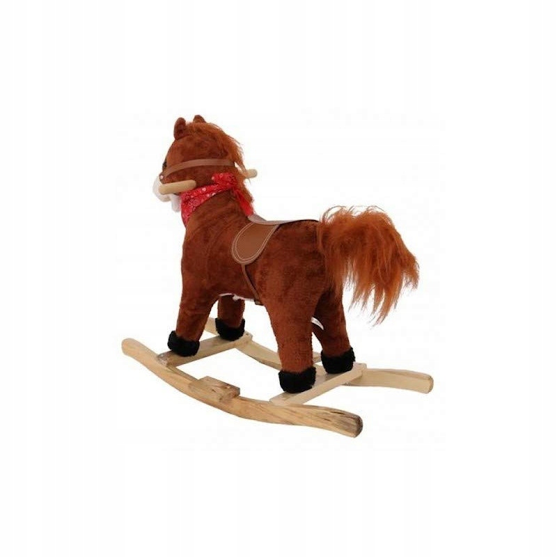 Konik Brązowy Koń na biegunach Marka bez marki