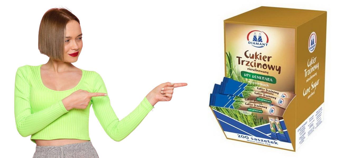 Levně Cukr hnědý v sáčcích Diamant 200ks x 5g