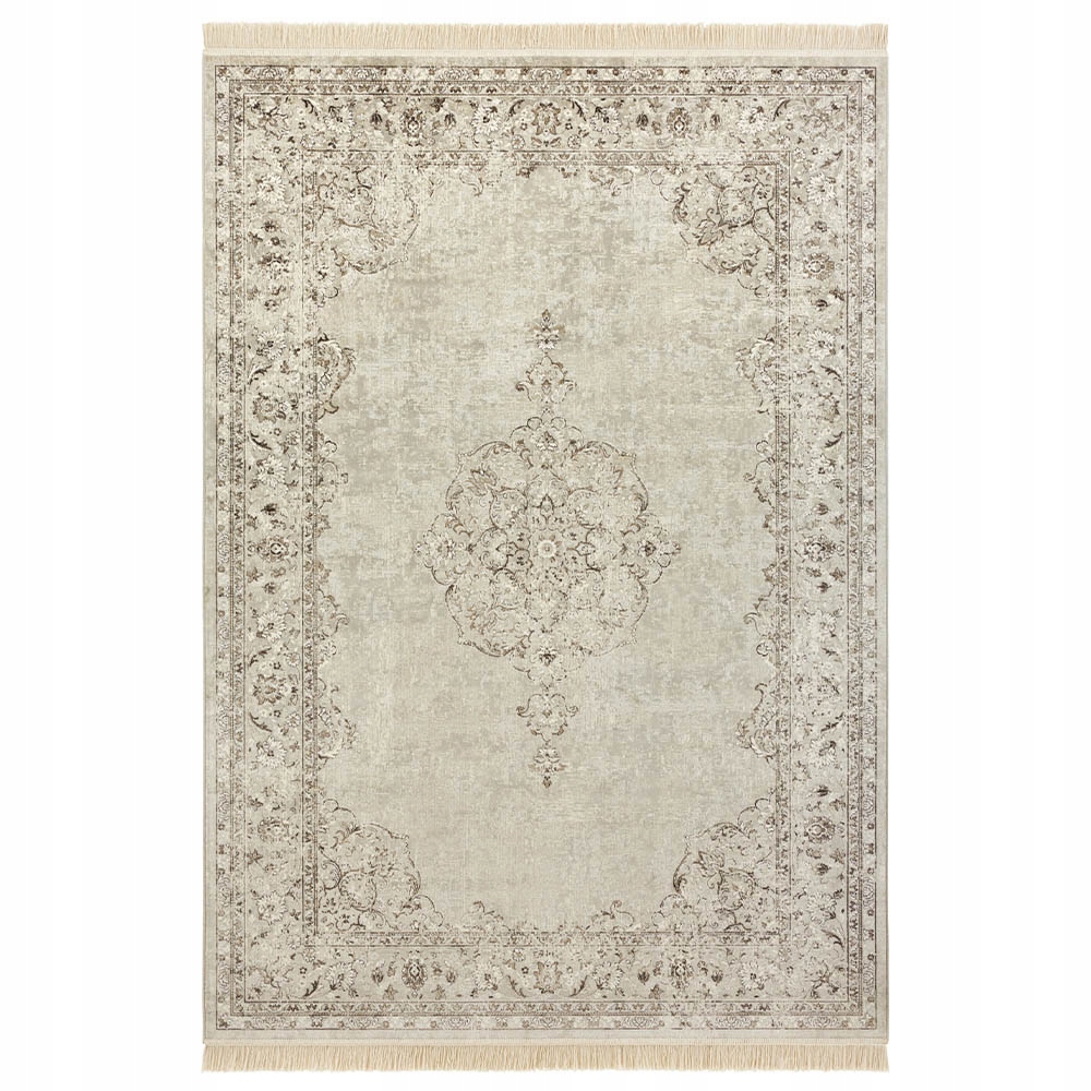 Koberec 160x230 cm exkluzívny bavlnený, orientálny béžový